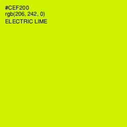 #CEF200 - Electric Lime Color Image